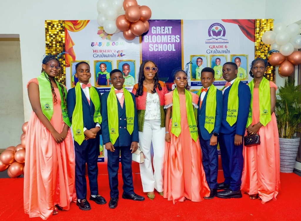 Bloomers School Graduating Class with Directress